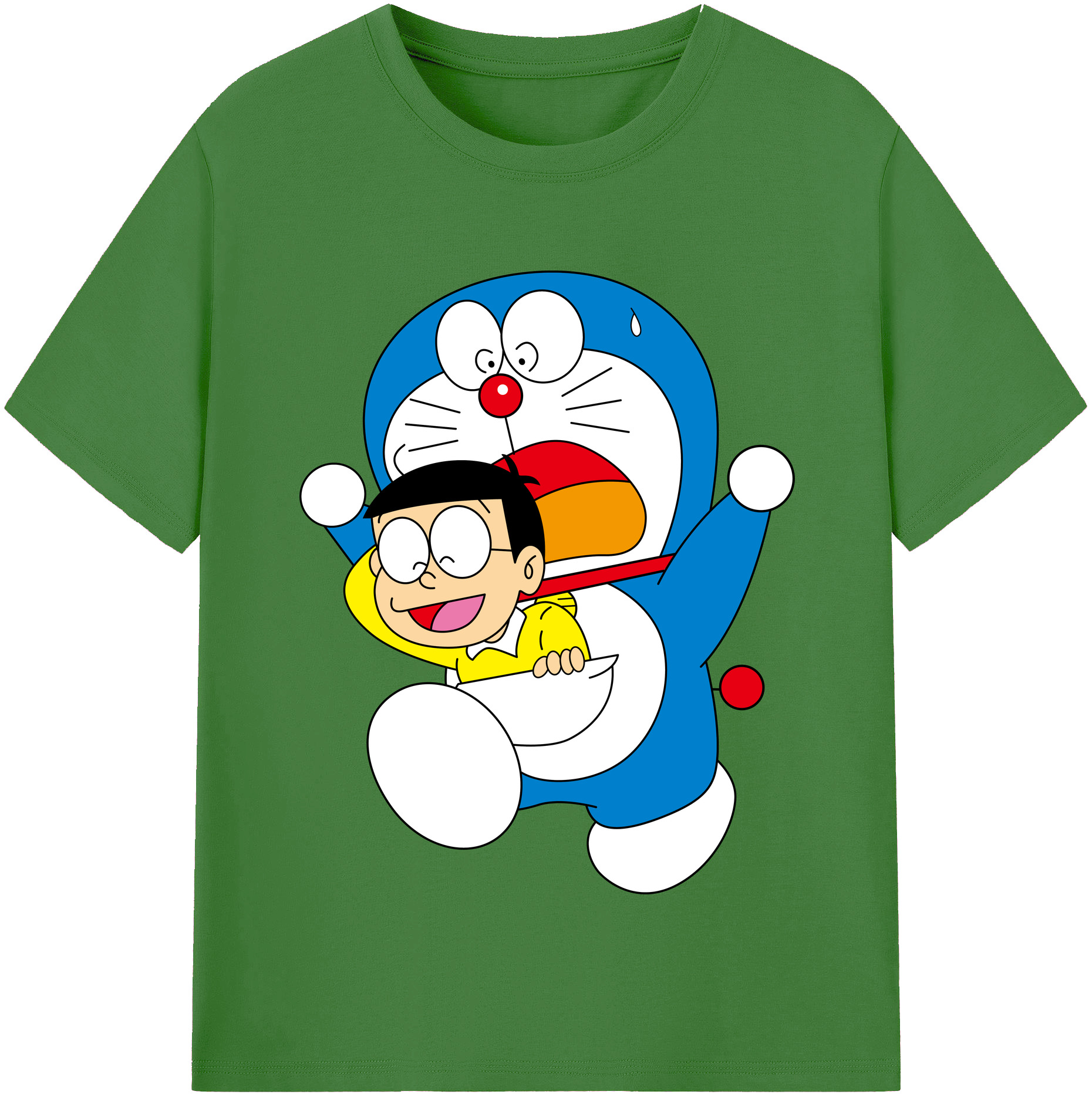 （画像用） ドラえもん Doraemon レディースカジュアルプリントTシャツ（綿100％）